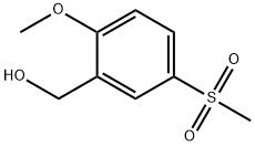 2-methoxy-5-(methylsulfonyl)benzenemethanol Struktur