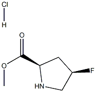 methyl (2r,4r)-4-fluoropyrrolidine-2-carboxylate hydrochloride Struktur