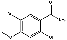 5-Bromo-2-hydroxy-4-methoxy-benzamide Struktur