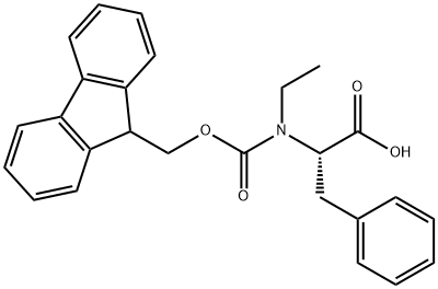 N-FMOC-N-乙基-L-苯丙氨酸 結(jié)構(gòu)式