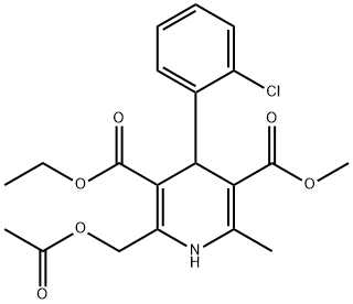 ethyl 2-acetoxymethyl-4-(2-chlorophenyl)-1,4-dihydro-5-methoxycarbonyl-6-methyl-3-pyridinecarboxylate