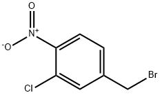 Benzene, 4-(bromomethyl)-2-chloro-1-nitro- Struktur