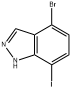 4-Bromo-7-iodo-1H-indazole Struktur