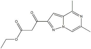 ethyl 3-(4,6-dimethylpyrazolo[1,5-a]pyrazin-2-yl)-3-oxopropanoate(WXG02503) Struktur