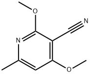 2,4-dimethoxy-6-methylnicotinonitrile Struktur