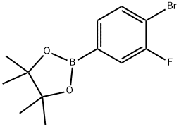 4-bromo-3-fluorophenylboronic acid pinacol ester Struktur