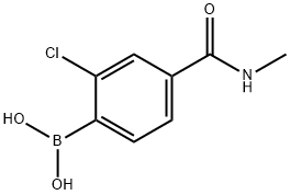 2-Chloro-4-(methylcarbamoyl)phenylboronic acid Struktur