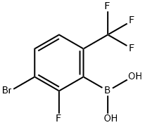 3-Bromo-2-fluoro-6-(trifluoromethyl)phenylboronic acid Struktur