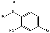 4-Bromo-2-hydroxyphenylboronic acid Struktur