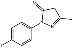 2,4-dihydro-2-(4-iodophenyl)-5-methyl-3H-pyrazol-3-one Struktur