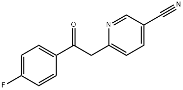 6-(2-(4-Fluorophenyl)-2-oxoethyl)nicotinonitrile Struktur