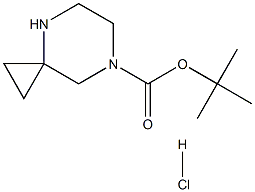 tert-Butyl 4,7-diazaspiro[2.5]octane-7-carboxylate hydrochloride Struktur