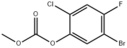 5-BROMO-2-CHLORO-4-FLUOROPHENYL METHYL CARBONATE Struktur