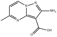 Ethyl 2-amino-5-methylpyrazolo[1,5-a]pyrimidine-3-carboxylate Struktur