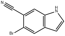 5-bromo-1H-Indole-6-carbonitrile Struktur