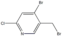 4-Bromo-5-(bromomethyl)-2-chloropyridine Struktur