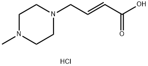 (E)-4-(4-Methylpiperazin-1-yl)but-2-enoic acid hydrochloride, 1472802-56-4, 結(jié)構(gòu)式