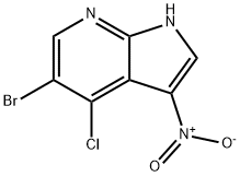 5-bromo-4-chloro-3-nitro-1H-pyrrolo[2,3-b]pyridine Struktur