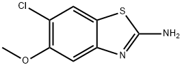 6-Chloro-5-methoxy-benzothiazol-2-ylamine Struktur