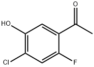 1-(4-Chloro-2-fluoro-5-hydroxy-phenyl)-ethanone Struktur