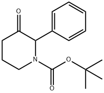 tert-Butyl 3-oxo-2-phenylpiperidine-1-carboxylate Struktur