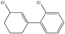 2',5-dichloro-2,3,4,5-tetrahydro-1,1'-biphenyl Struktur