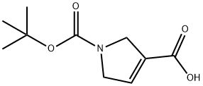 2,5-dihydro-1H-pyrrole-1,3-dicarboxylic acid 1-(1,1-dimethylethyl) ester Struktur