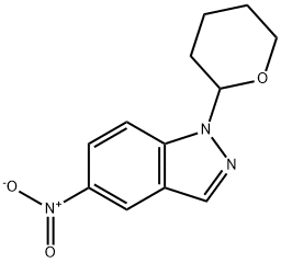 1-(tetrahydro-2H-pyran-2-yl)-5-nitro-1H-indazole Struktur