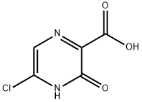 5-chloro-3,4-dihydro-3-oxo-2-Pyrazinecarboxylic acid Struktur