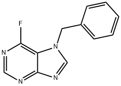 7-Benzyl-6-fluoro-7H-purine Struktur