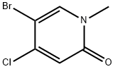 5-Bromo-4-chloro-1-methyl-1H-pyridin-2-one Struktur