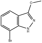 7-Bromo-3-methoxy-1H-indazole Struktur