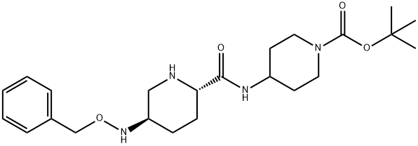 tert-butyl 4-((2S,5R)-5-(benzyloxyamino)piperidine-2-carboxamido)piperidine-1-carboxylate 4-methylbenzenesulfonate Struktur