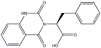 (2S)-2-(2,4-dioxo-1H-quinazolin-3-yl)-3-phenyl-propanoic acid Struktur