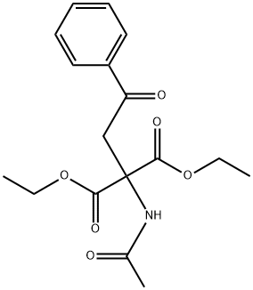 DIETHYL 2-ACETAMIDO-2-(BENZOYLMETHYL)-MALONATE Struktur