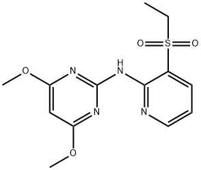 N-(3-ethylsulfonylpyridin-2-yl)-4,6-dimethoxypyrimidin-2-amine Struktur