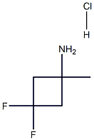 3,3-difluoro-1-methylcyclobutan-1-amine hydrochloride Struktur