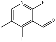 2-Fluoro-4-iodo-5-methyl-3-pyridinecarboxaldehyde Struktur