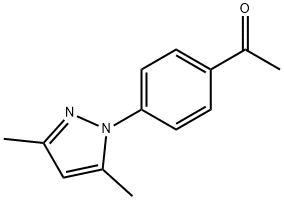 1-(4-(3,5-dimethyl-1H-pyrazol-1-yl)phenyl)ethanone Struktur