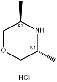 (3R,5R)-3,5-Dimethyl-morpholine hydrochloride Struktur