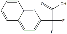 Difluoro-quinolin-2-yl-acetic acid Struktur