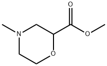 methyl 4-methylmorpholine-2-carboxylate Struktur