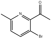 1-(3-Bromo-6-methyl-pyridin-2-yl)-ethanone Struktur