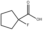 1-fluorocyclopentanecarboxylic acid Struktur