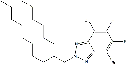 4,7-dibromo-5,6-difluoro-2-(2-hexyldecyl)-2H-benzo[d][1,2,3]triazole Structure