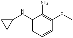 3-methoxy-N1-cyclopropylbenzene-1,2-diamine Struktur