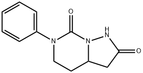 6-phenyltetrahydropyrazolo[1,5-c]pyrimidine-2,7(1H,3H)-dione Struktur