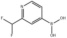 (2-(Difluoromethyl)pyridin-4-yl)boronic acid Struktur