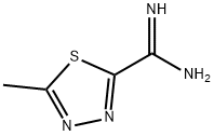 5-methyl-1,3,4-thiadiazole-2-carboximidamide Struktur