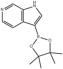 3-(4,4,5,5-tetramethyl-1,3,2-dioxaborolan-2-yl)-1H-pyrrolo[2,3-c]pyridine Struktur